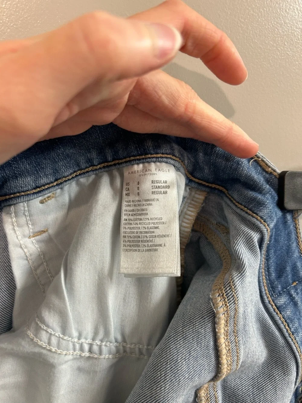 American Eagle Outfitters Distressed Light Blue Skinny Jeans - Picture 5 of 5